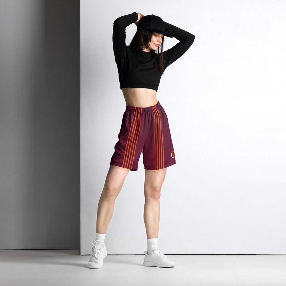 Red Athletic Shorts Lightweight Performance